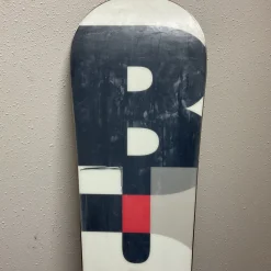 Used Burton Clash Snowboard + Flow Bindings Black And Red 154 cm