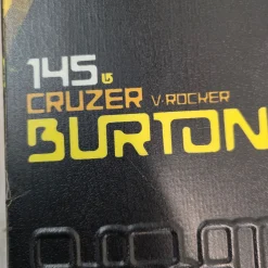 Used Burton CRUZER Boys Snowboard Only Black 145 cm