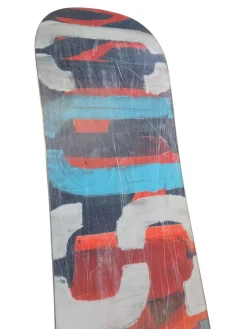 Used Burton CUSTOM FLYING V 2017 Boys Snowboard Only Royal Blue 132 cm