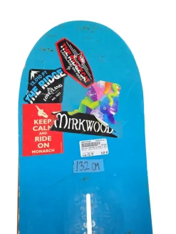 Used Burton CUSTOM FLYING V 2017 Boys Snowboard Only Royal Blue 132 cm