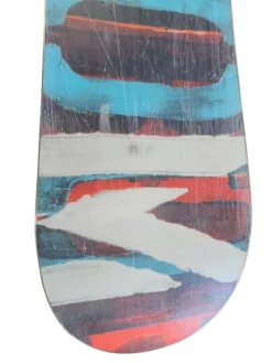 Used Burton CUSTOM FLYING V 2017 Boys Snowboard Only Royal Blue 132 cm