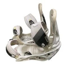 Used Burton CUSTOM Mens Binding Only White LG