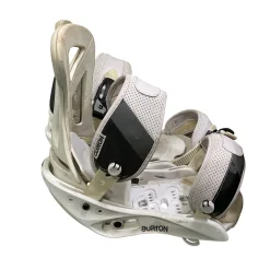 Used Burton CUSTOM Mens Binding Only White LG