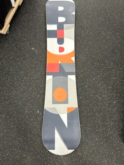 Used Burton CUSTOM Mens Snowboard Only Black 155 cm