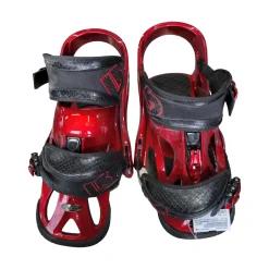 Used Burton CUSTOM SNOWBOARD BINDINGS Mens Binding Only Red LG