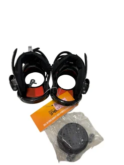 Used Burton CUSTOM Snowboard Bindings Black SM