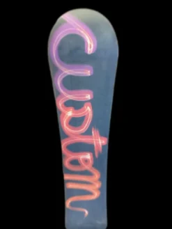 Used Burton CUSTOM Womens Snowboard Only Black 148 cm