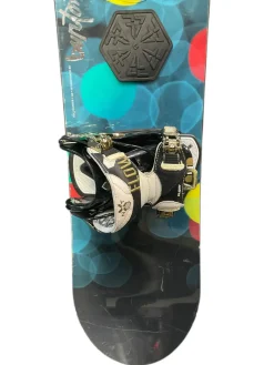 Used Burton FEATHER 40 Womens Board/Bindings Navy Blue 140 cm