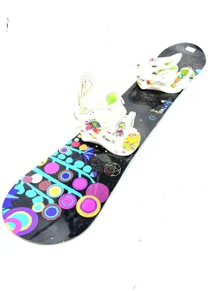 Used Burton FEATHER W K2 BINDING Womens Board/Bindings Black 144 cm