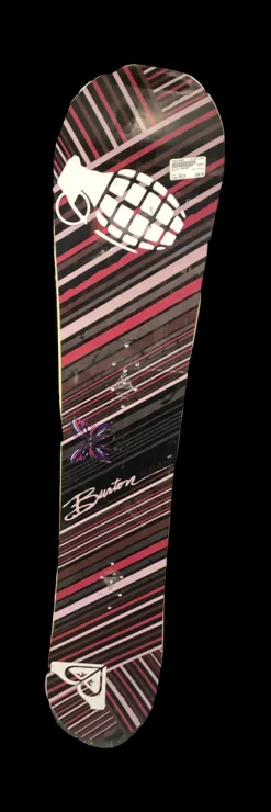 Used Burton FEATHER Womens Snowboard Only Purple 149 cm