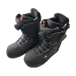 Used Burton FELIX DOUBLE BOA WOMENS BOOTS Womens Snowboard Boots Black Senior 6.5