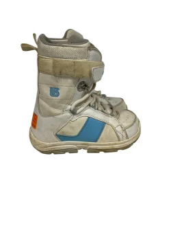 Used Burton FREESTYLE Girls Snowboard Boots White Junior 05