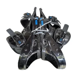 Used Burton FREESTYLE SNOWBOARD BINDINGS Mens Binding Only Black LG