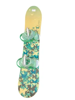 Used Burton GINGER Girls Board/Binding Gold 134 cm