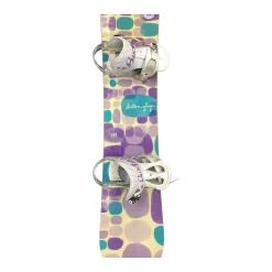 Used Burton GINGER Girls Board/Binding White And Purple 141 cm