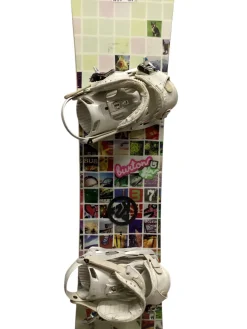 Used Burton GIRL Girls Board/Binding White 132 cm