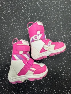 Used BURTON GIRLS SNOWBOARD Boots Pink Youth 13.0