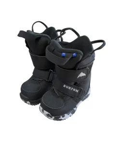 Used Burton GROM BOA Boys Snowboard Boots Black Junior 01
