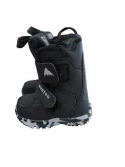Used Burton GROM BOA Boys Snowboard Boots Black Junior 01