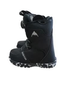 Used Burton GROM BOA Boys Snowboard Boots Black Youth 07.0