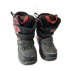Used Burton GROM BOYS SB BOOTS YTH 3 Boys Snowboard Boots Black Junior 03