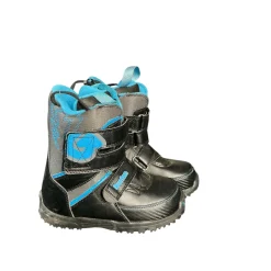 Used Burton GROM Boys Snowboard Boots Black Junior 02
