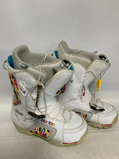 Used Burton IMPRINT2 Womens Snowboard Boots White Senior 9