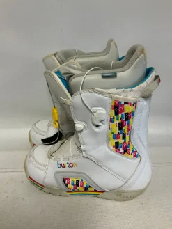Used Burton IMPRINT2 Womens Snowboard Boots White Senior 9