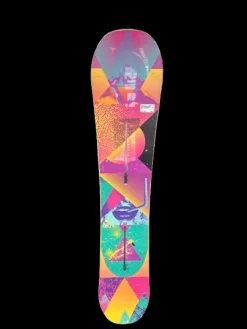 Used Burton LIPSTICK Womens Snowboard Only Yellow 145 cm
