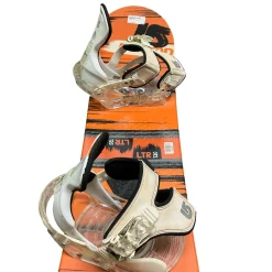 Used Burton LTR 120 Boys Board/Binding Orange 120 cm