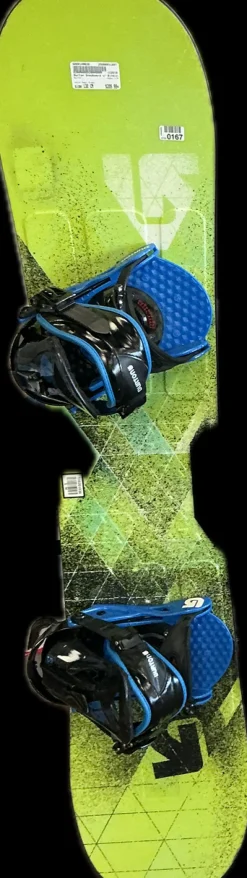 Used Burton LTR Boys Snowboard Only Neon Green 130 cm