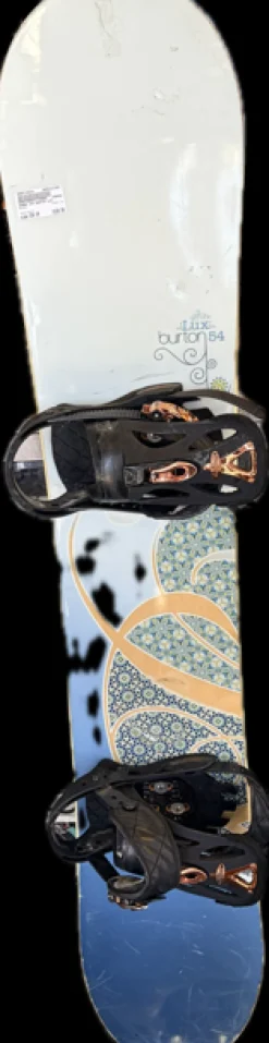 Used Burton LUX Womens Board/Bindings White 154 cm