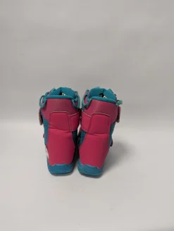 Used Burton MINI GROM SNOWBOARD BOOTS Girls Snowboard Boots Pink Youth 13.0