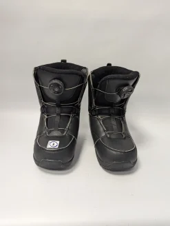 Used Burton MINI GROM SNOWBOARD BOOTS Girls Snowboard Boots Pink Youth 13.0