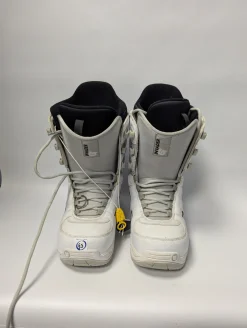 Used Burton MINI GROM SNOWBOARD BOOTS Girls Snowboard Boots Pink Youth 13.0