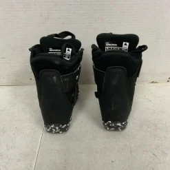 Used Burton MINI-GROM Boys Snowboard Boots Black Youth 09.0