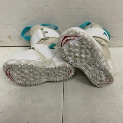 Used Burton MINI-GROM Girls Snowboard Boots White Youth 07.0