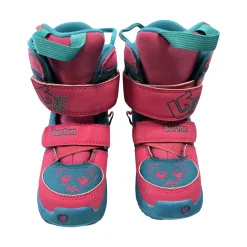 Used Burton MINI-GROM YOUTH 10 SB BOOTS Girls Snowboard Boots Pink Youth 10.0
