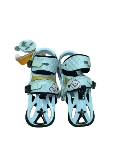 Used Burton MISSION Snowboard Bindings White MD