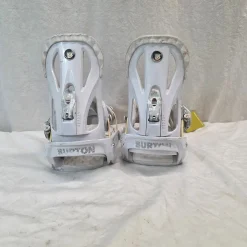 Used Burton MISSION Womens Binding Only White MD