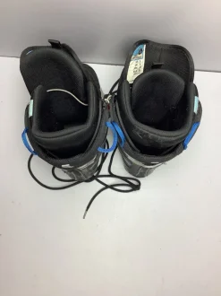 Used Burton PROGRESSION Girls Snowboard Boots Black And Sky Blue Junior 05