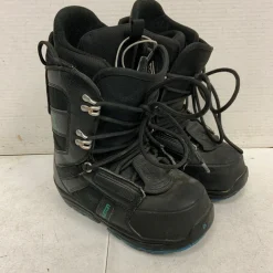 Used Burton PROGRESSION YOUTH Boys Snowboard Boots Black Junior 04
