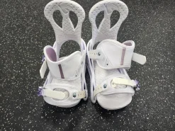 Used Burton REFLEX Womens Binding Only White MD