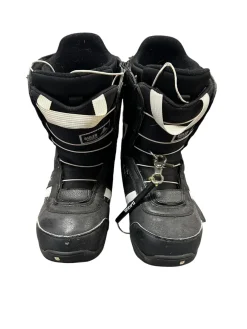 Used Burton RULER SMALLS Boys Snowboard Boots Black Senior 7