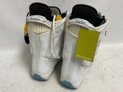 Used Burton SAPPHIRE Women’s Snowboard Boots White And Royal Blue Senior 8.5