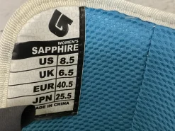 Used Burton SAPPHIRE Women’s Snowboard Boots White And Royal Blue Senior 8.5