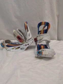 Used Burton SCRIBE Womens Binding Only White LG