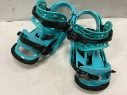 Used Burton SMALLS RE FLEX Boys Binding Only Carolina Blue SM