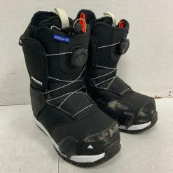 Used Burton SMALLS STEP ONS Boys Snowboard Boots Black Junior 04