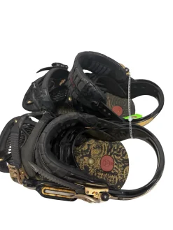 Used Burton TRIAD est Mens Snowboard Bindings Black LG